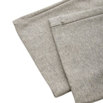 Quiet‑Luxury Old Money Heather Ribbed Waist‑Tapered Trousers