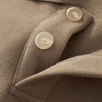Old Money Cropped Polo Collar Fleece Sweatshirt