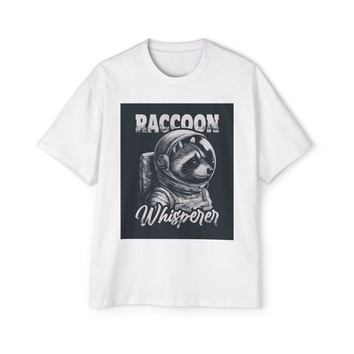 Raccoon Astronaut Whisperer Graphic Tee-INNBLAC Fashion Apparel