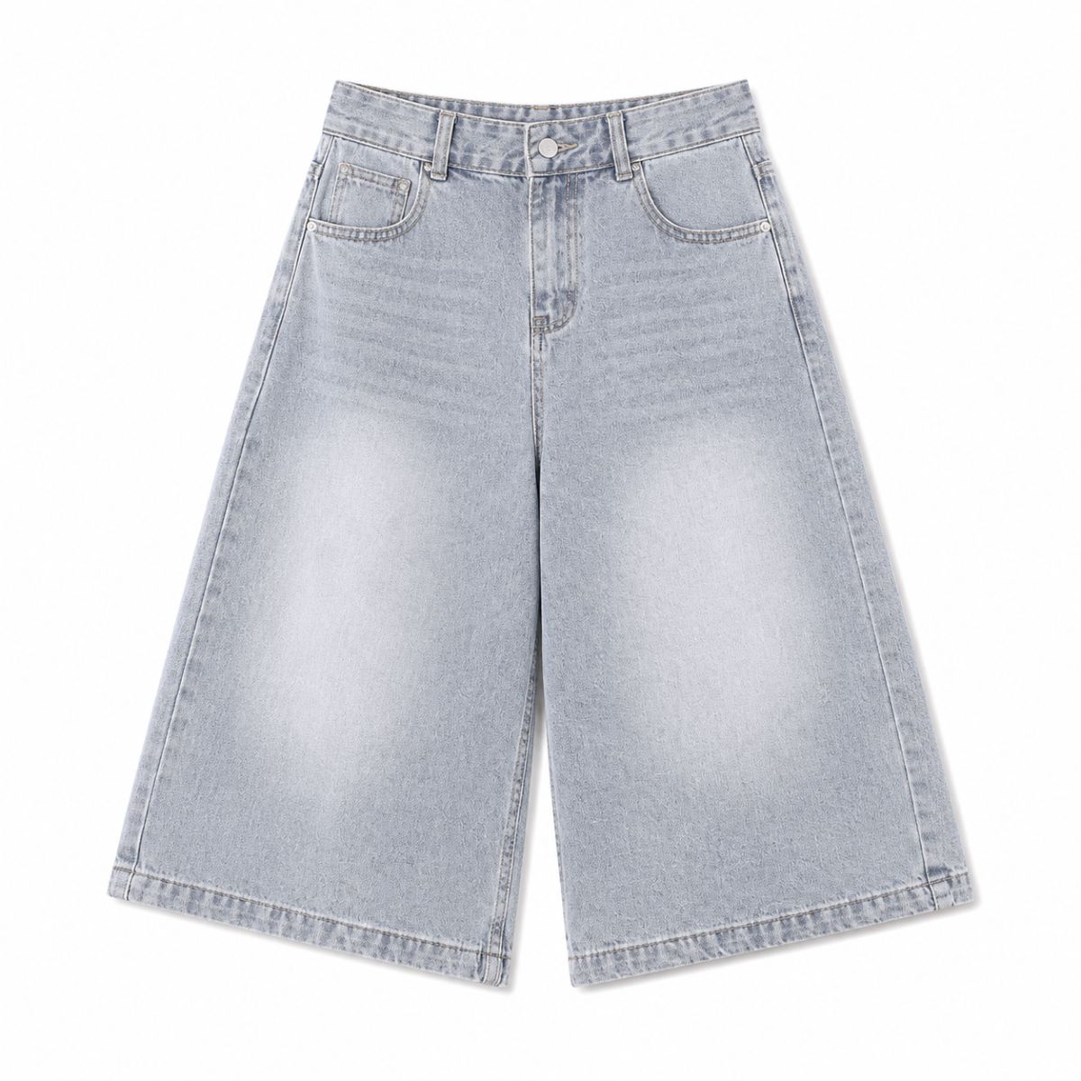 Bermudas con lavado vintage y salpicaduras de tinta