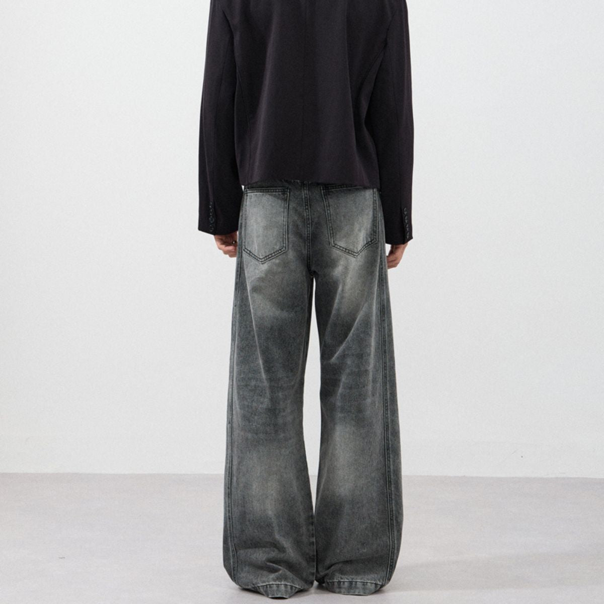 Washed American Streetwear Unisex Jeans