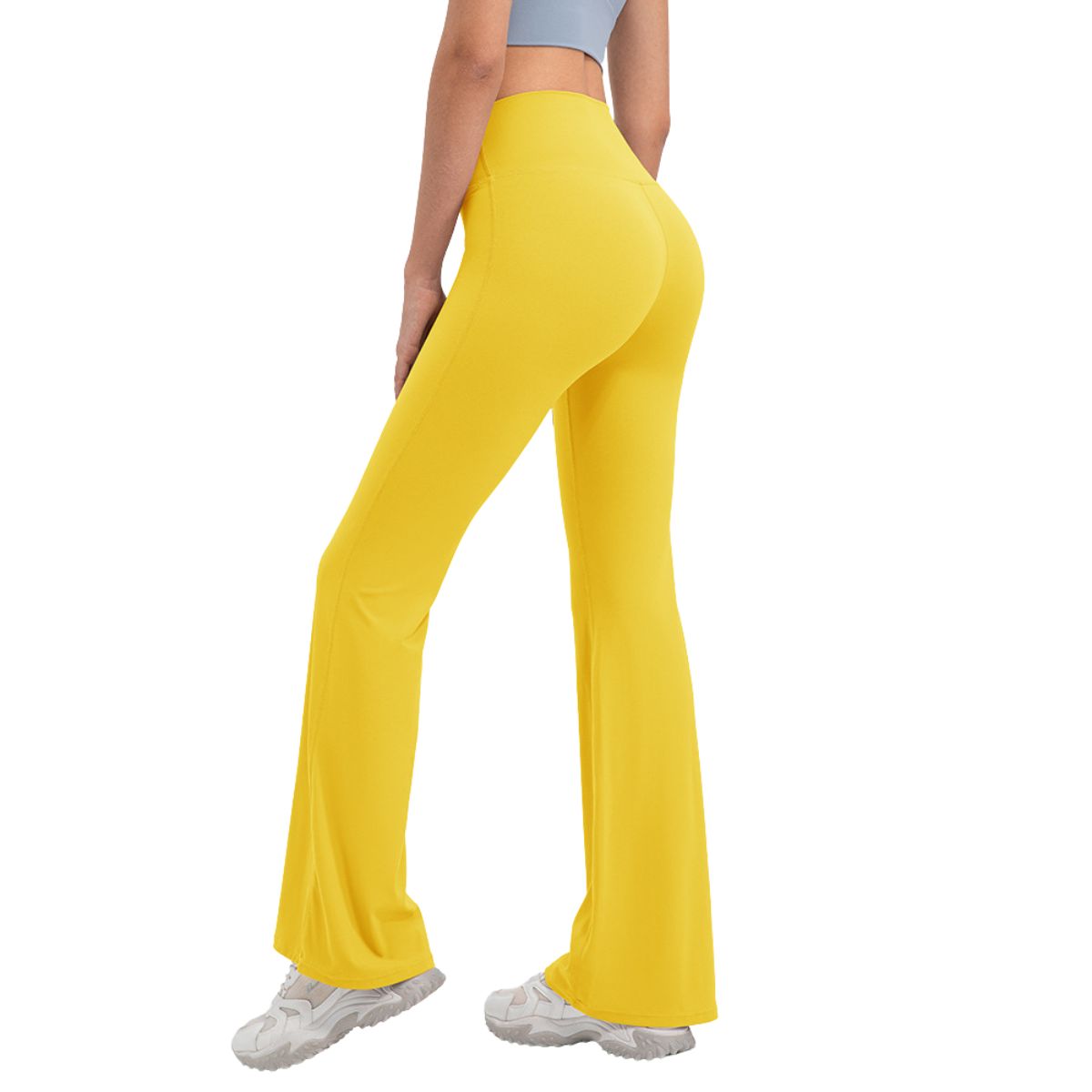 High Waist Micro Flare Yoga Pants for Women Moisture