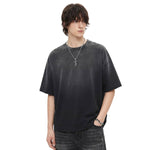 Oversized Heavy Washed Destroyed Cotton Tee