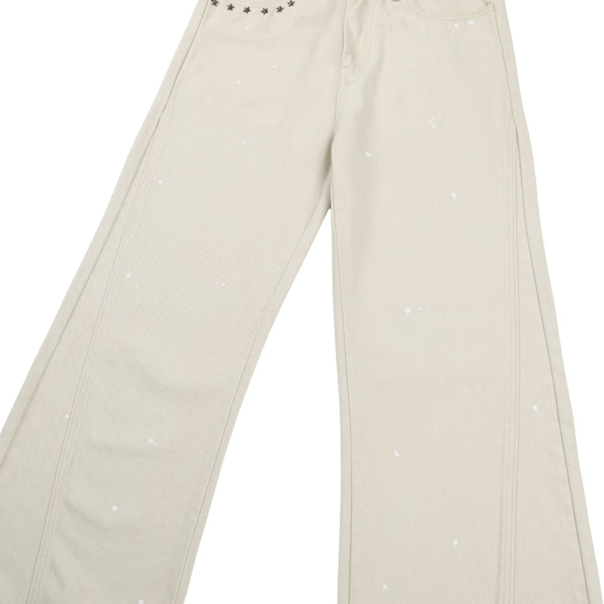 Star Studded Splash Ink Flare Pants