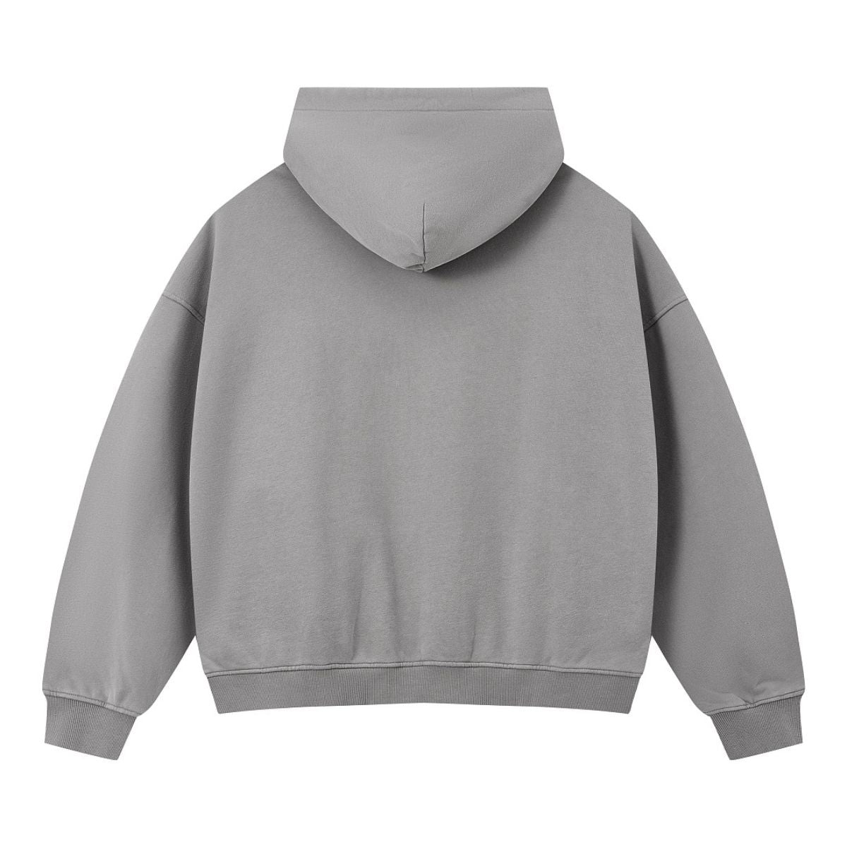Vintage 370G Brushed Cotton Snow‑Washed Boxy Drop‑Shoulder Hoodie