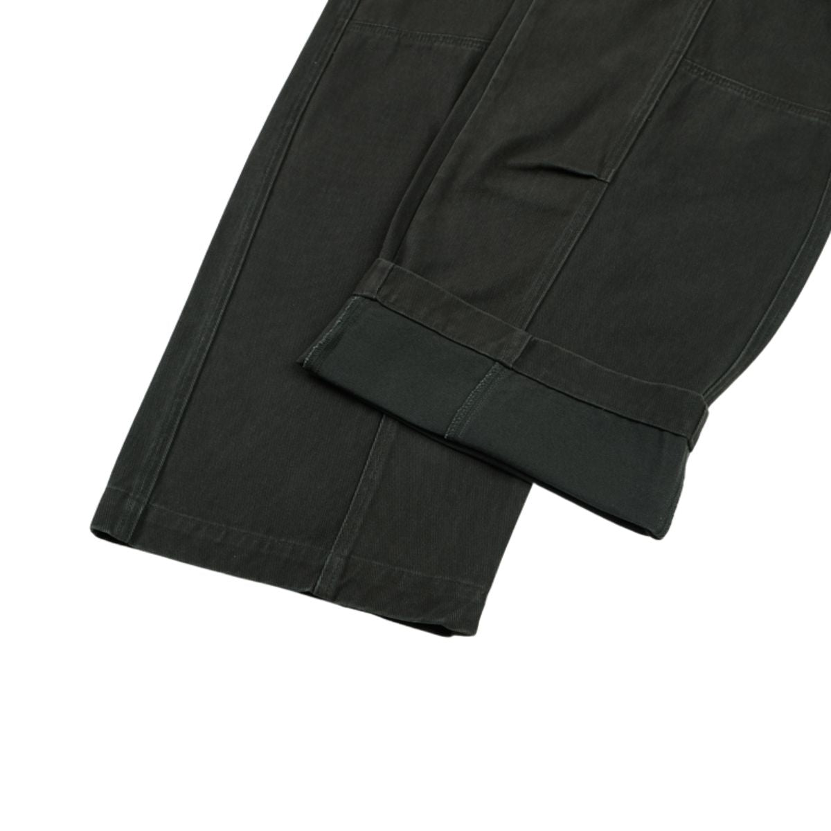 Relaxed Fit Seam Accent Wide‑Leg Trousers