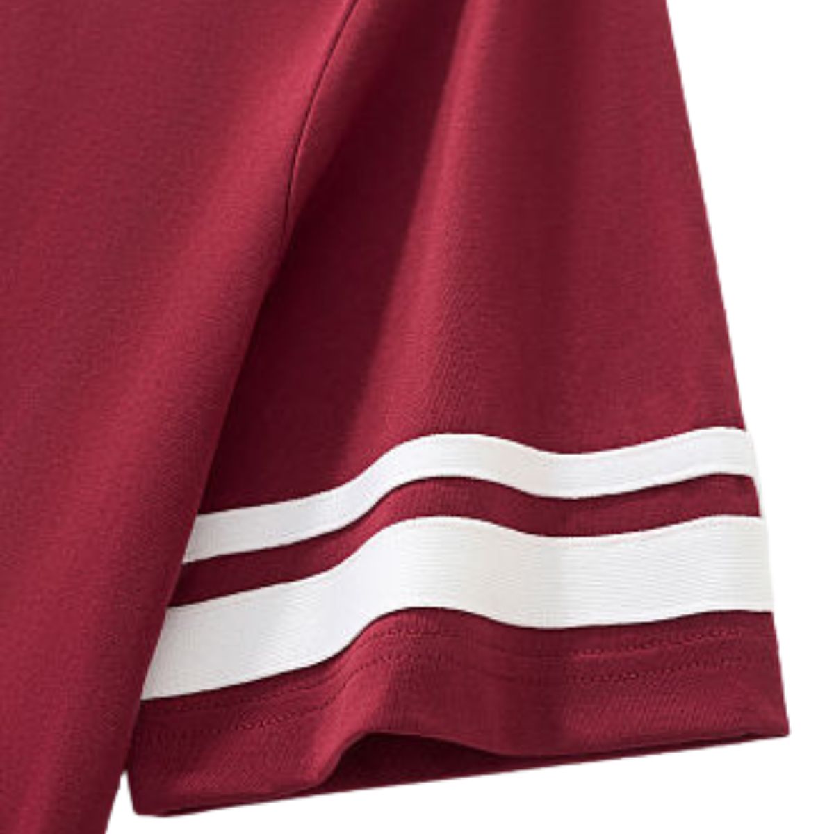 Old‑Money Aesthetic Contrast Stripe Blended Dress