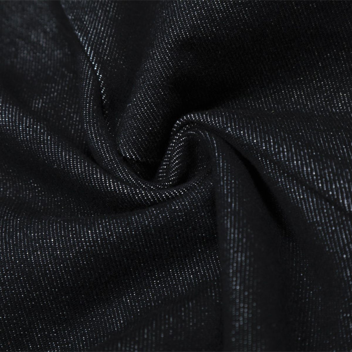 Men's Original Denim Loose Wide-Leg Straight Pants with Contrast Stitching