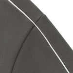 Boxy Contrast Webbing High Neck Face‑Cover Hoodie