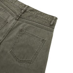 Vintage Washed Curved‑Seam Baggy Wide‑Leg Trousers