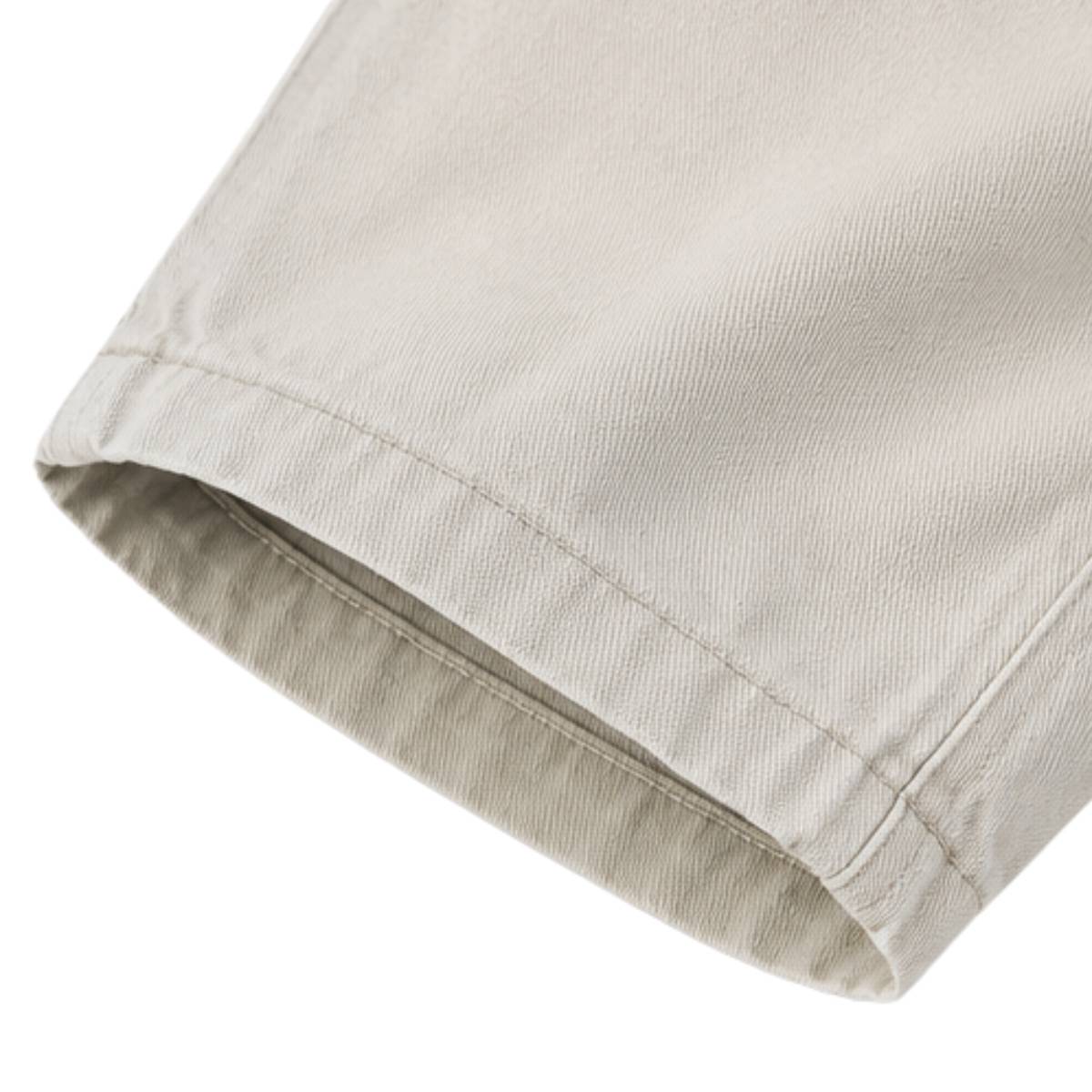 Washed Solid Wide Relaxed Workwear Pants