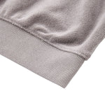 Retro Terry Cloth Polo Collar Sweatshirt