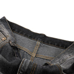 Vintage Washed Barrel Leg Distressed Jeans