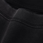 Black Washed Cotton Ripped Sweatshirt