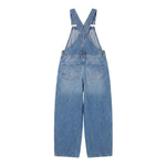 Women's Loose Fit Adjustable Strap Cargo Denim Bib Overalls