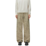 Marble Print Loose Straight Trousers