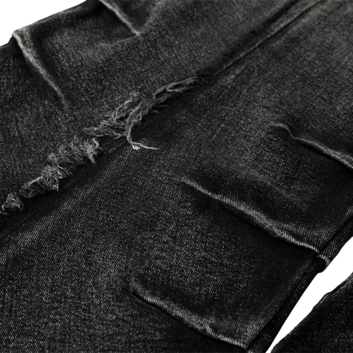 Smoke Rise Y2K Raw Edge Bootcut Jeans