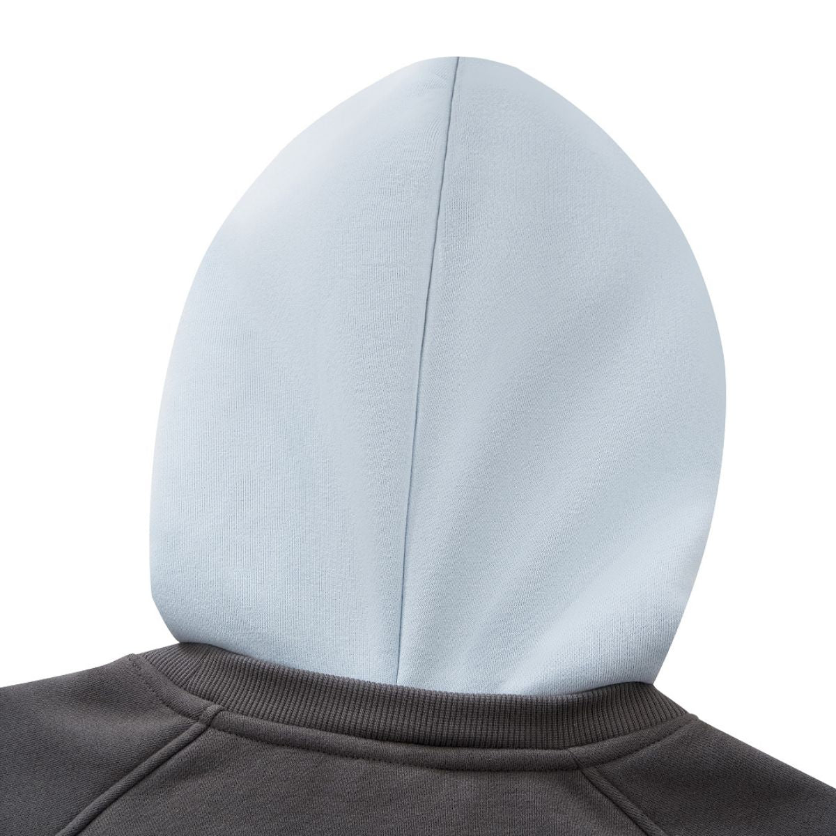 Color‑Blocked Fleece Lined Raglan Retro Loose Hoodie