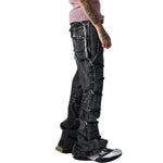 Smoke Rise Trap Denim Raw Trim Flare Jeans
