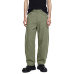 Pantalones de algodón con pierna ancha y color liso