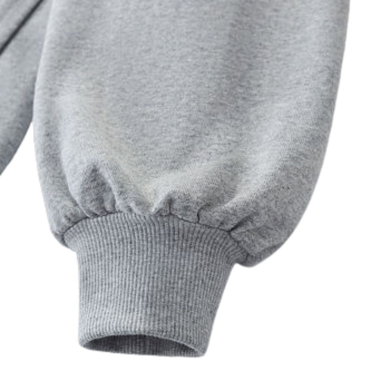 Preppy Style Half‑Zip Sport Sweatshirt With Adjustable Drawstring Hem