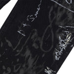 Smoke Rise Graffiti Black Wide-Leg Printed Jeans