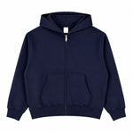 Boxy Cropped 340G Thermal Fleece Zip Hoodie