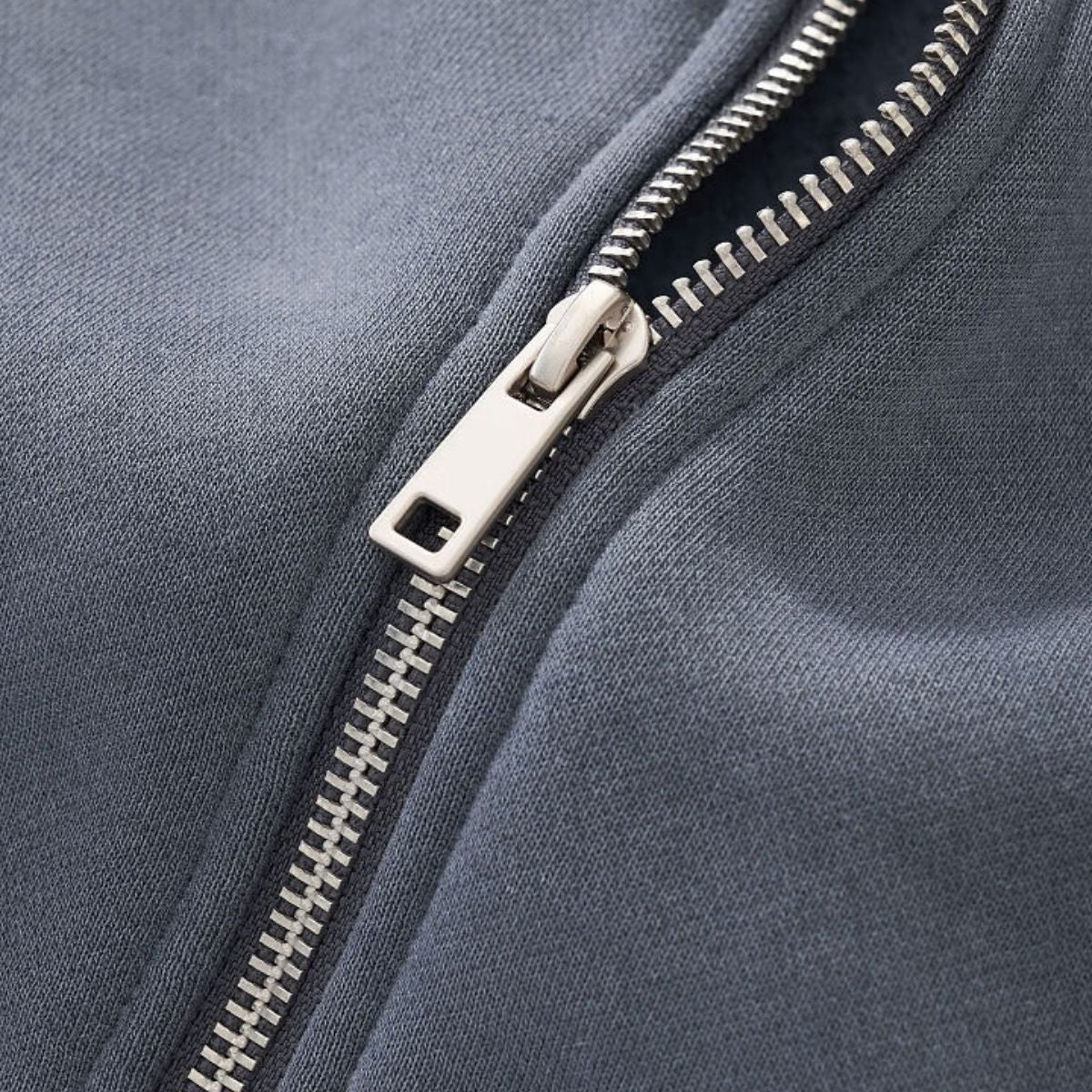 Vintage Washed Boxy Full Zip Hoodie Jacket