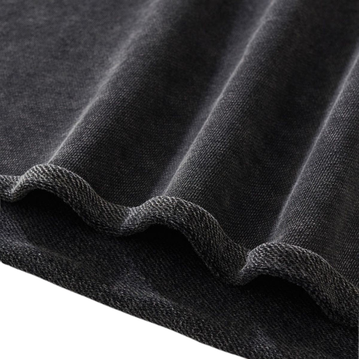 Boxy‑Fit Small V‑Neck Polo Cotton Sweatshirt