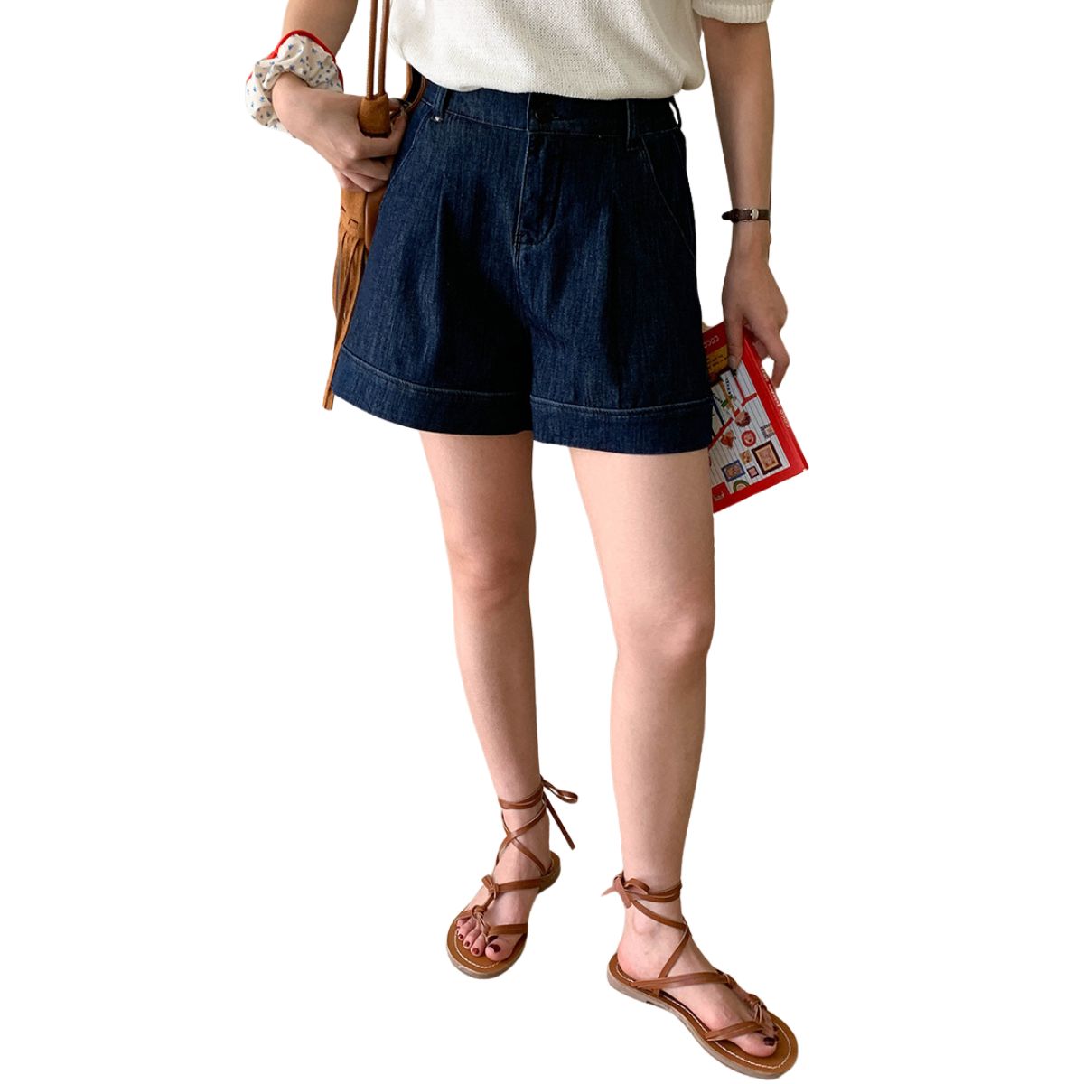 Women's Wide-Leg Denim Walk Shorts