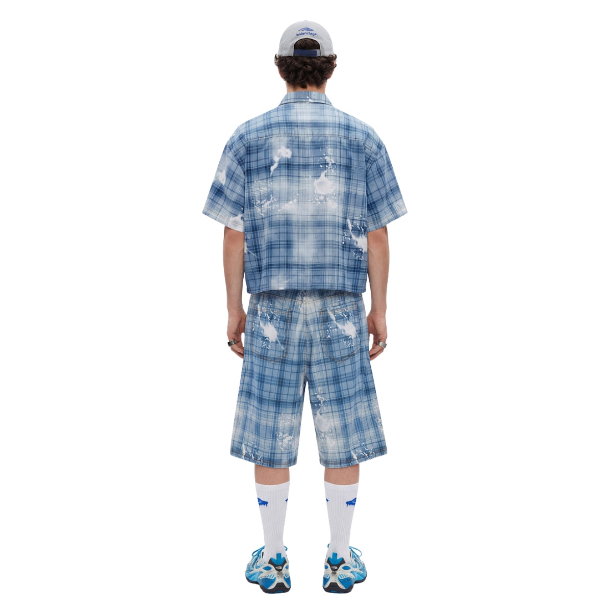 Heavyweight Distressed Plaid Box Polo Shirt 7.0oz