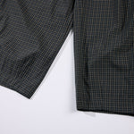 Vintage Plaid Wide Leg Relaxed Drawstring Pants