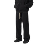 Relaxed Raw Hem Puddle Pants