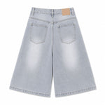 Bermudas con lavado vintage y salpicaduras de tinta