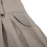 Vintage Curved Wide Leg Draped Trousers