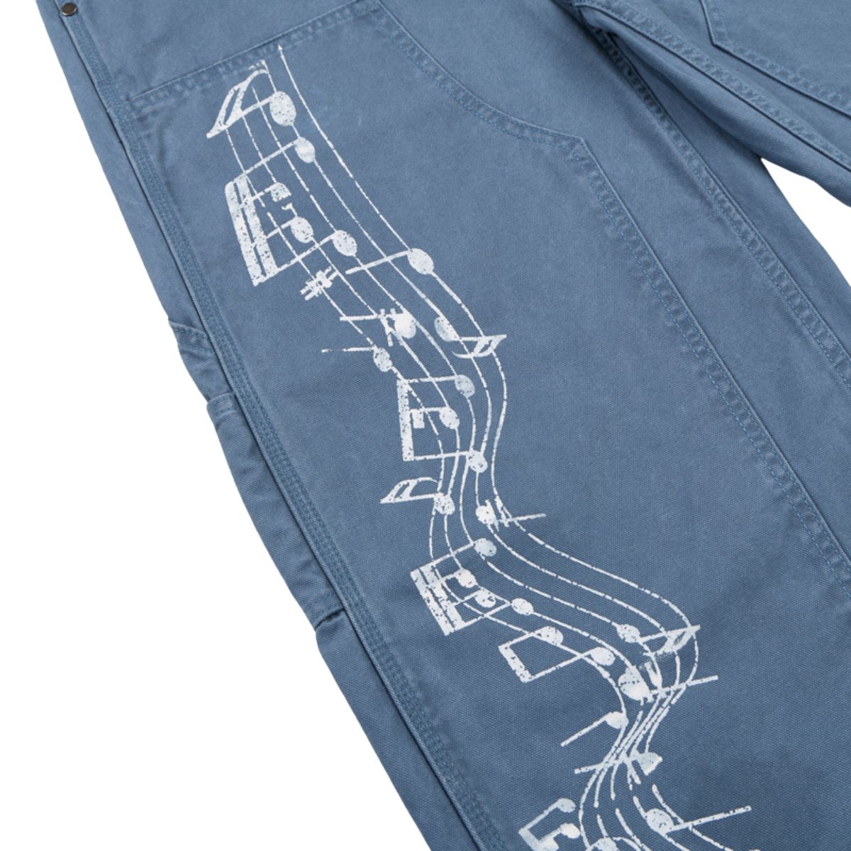 Printed Adjustable Waist Cargo Wide‑Leg Pants