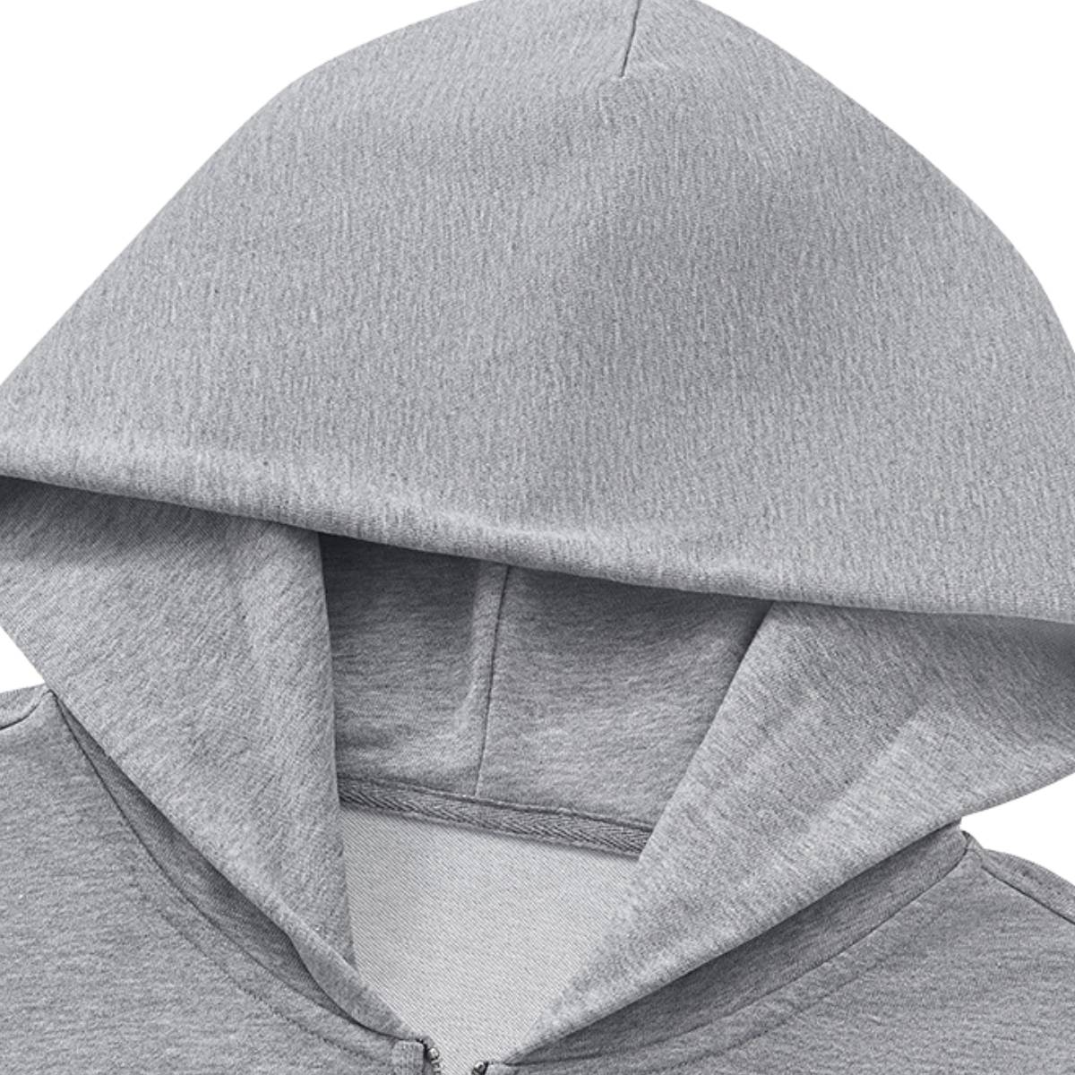 Sudadera con capucha y cremallera lavada de doble cursor