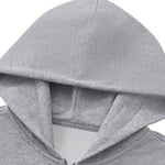 Sudadera con capucha y cremallera lavada de doble cursor