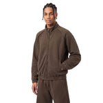 Heavyweight Cotton Stand Collar Washed Full‑Zip Sweatshirt