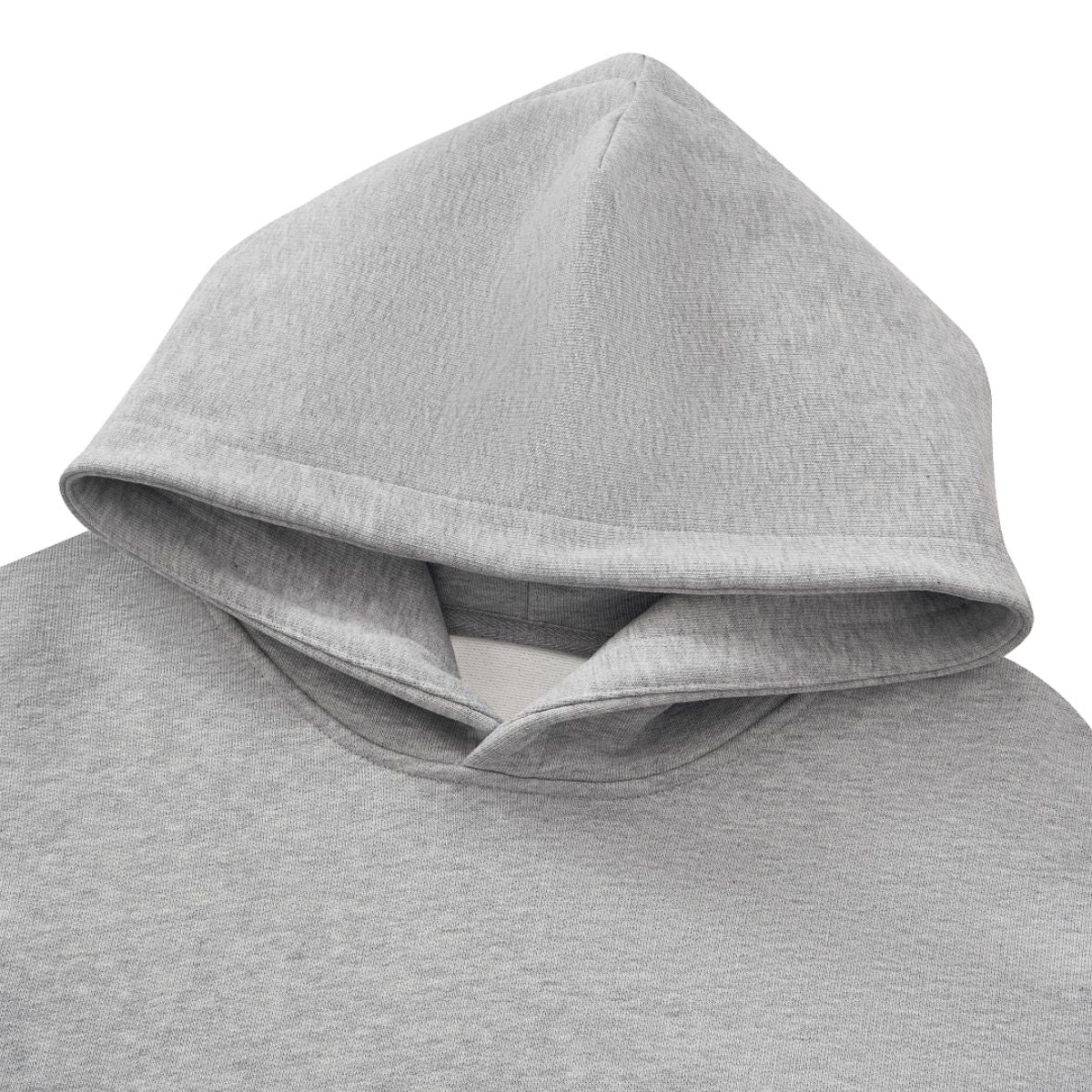 Cotton Structured French Terry Boxy Hoodie
