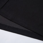 Vintage Waffle Knit Deconstructed Slim Crew Tee