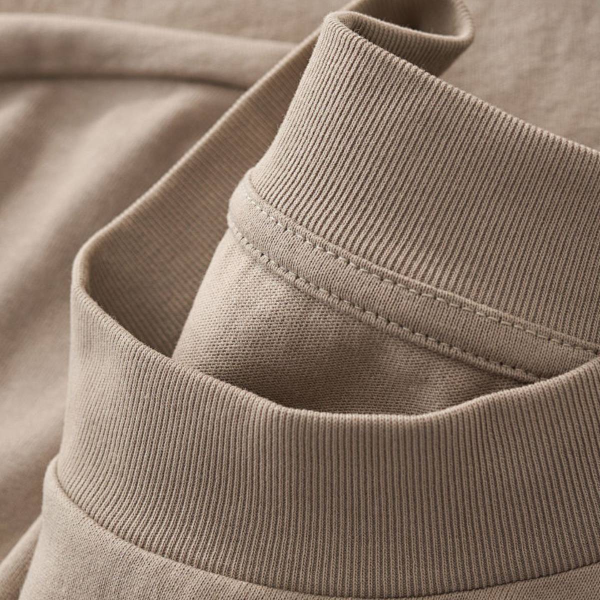 Mock Neck Oversized Vintage Tee