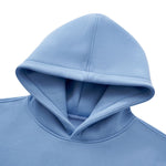 Color‑Block Ribbed Loose Warm Hoodie