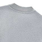 Boxy Short‑Wide V‑Neck Sweatshirt With Gathered Lantern Puff Sleeves