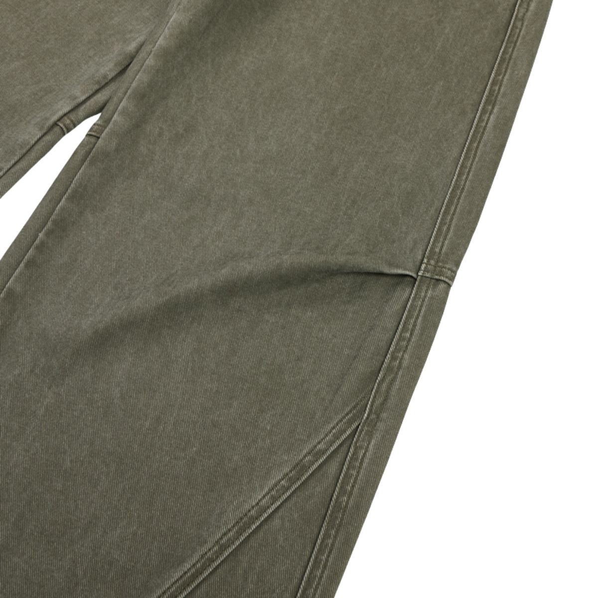 Vintage Washed Seam‑Detail Wide Leg Trousers