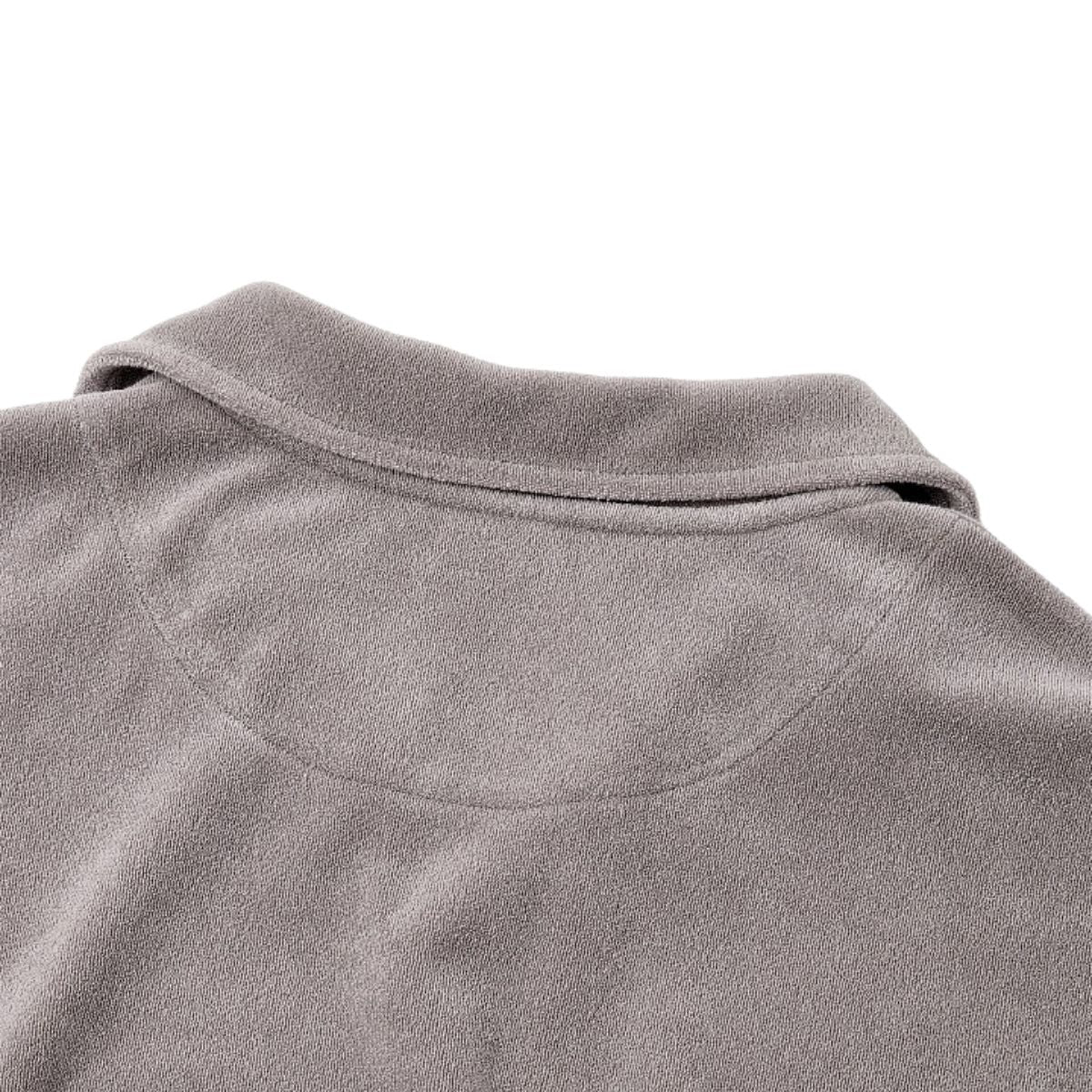 Retro Terry Cloth Polo Collar Sweatshirt