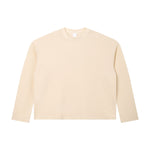 260G Waffle Knit Boxy Long Sleeve Tee