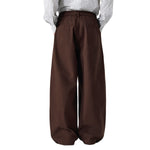 Relaxed Fit Wide Leg Casual Pants