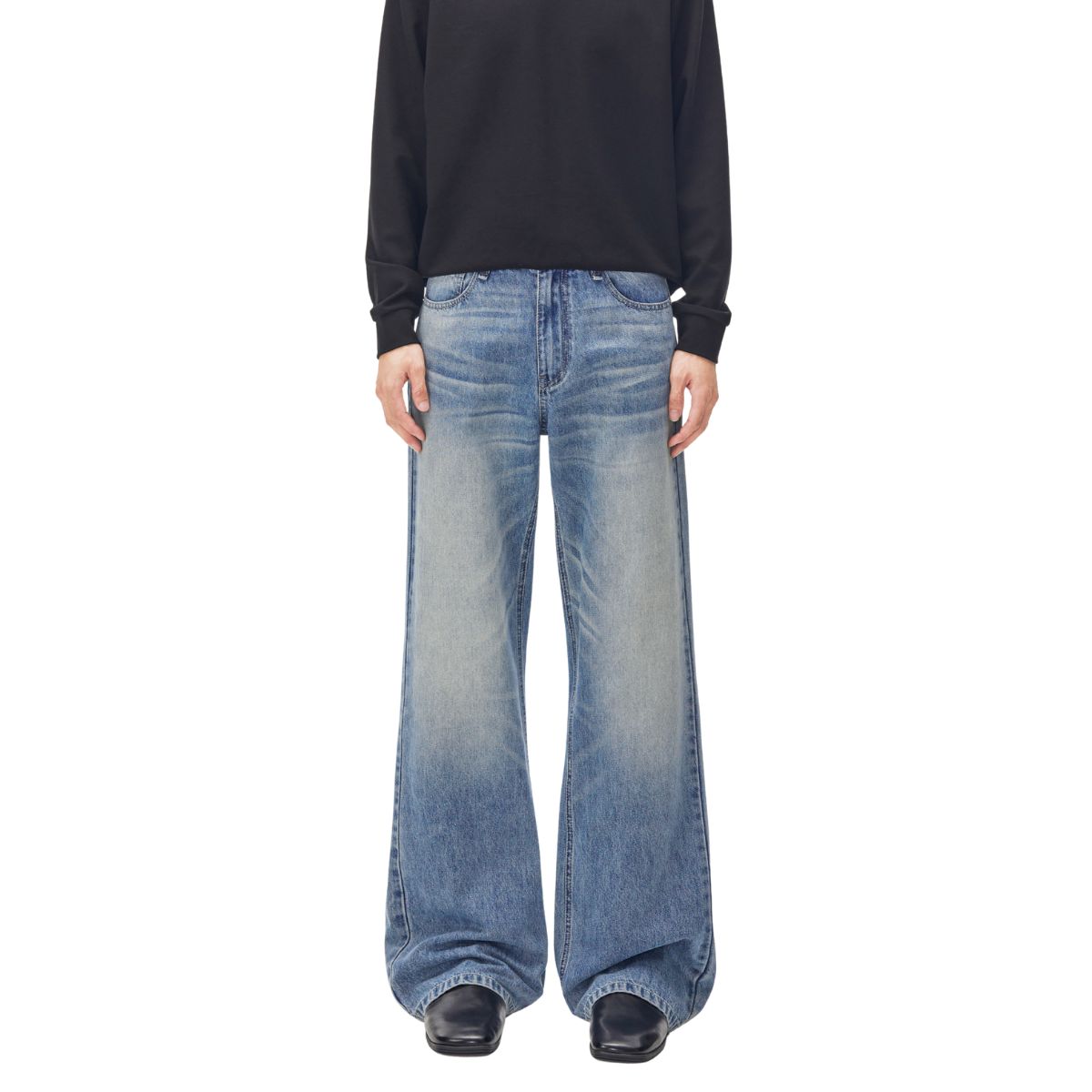 Whiskering Process Vintage Denim