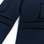 Deconstructed Pleated Premium Solid Relaxed Cargo Pants
